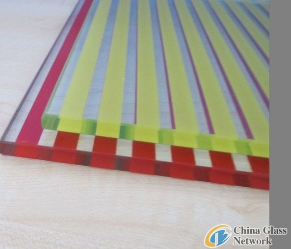 Color glazed tempered glass